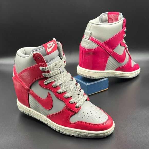 Wmns Nike Dunk Sky High Wedge 'Medium Grey Fuchsia' - Picture 3 of 10